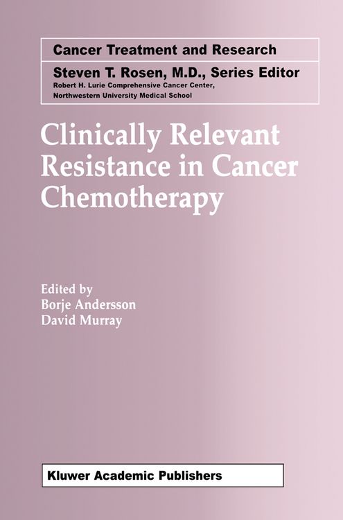 Produktbild: Clinically Relevant Resistance in Cancer Chemotherapy