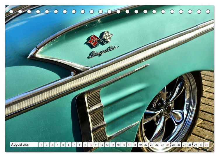 Produktbild: Impala '58 - Ein Chevy der Extraklasse (Tischkalender 2025 DIN A5 quer), CALVENDO Monatskalender