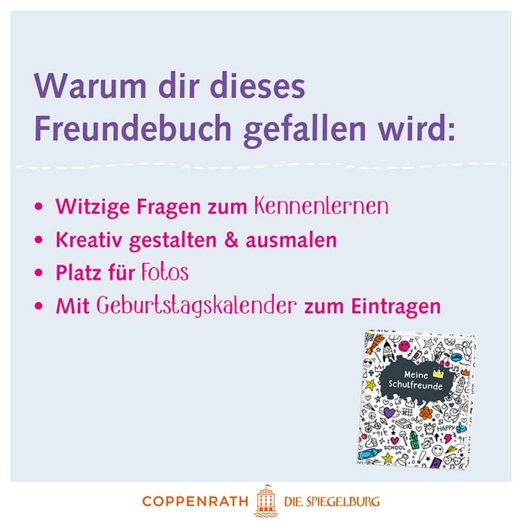 Produktbild: Freundebuch &ndash; Meine Schulfreunde