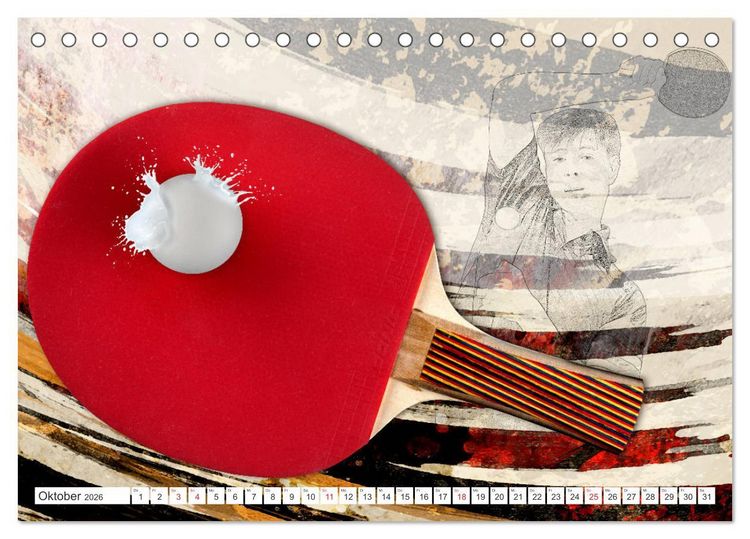 Produktbild: SPORT trifft SPLASH - normal war gestern (Tischkalender 2026 DIN A5 quer), CALVENDO Monatskalender