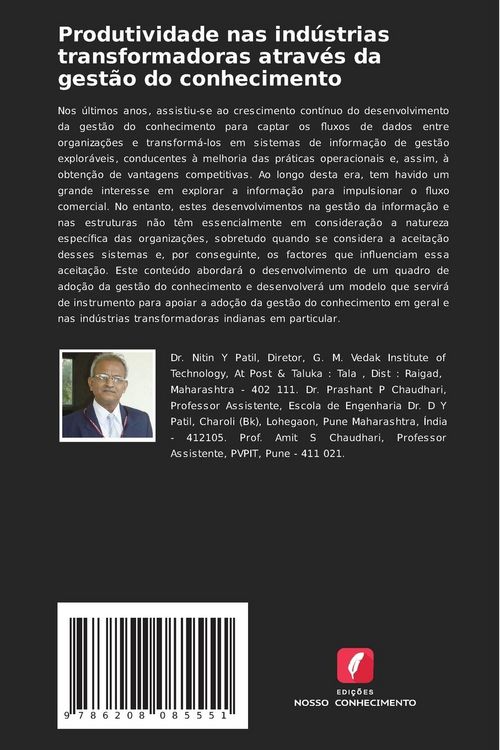Produktbild: Produtividade nas ind&uacute;strias transformadoras atrav&eacute;s da gest&atilde;o do conhecimento