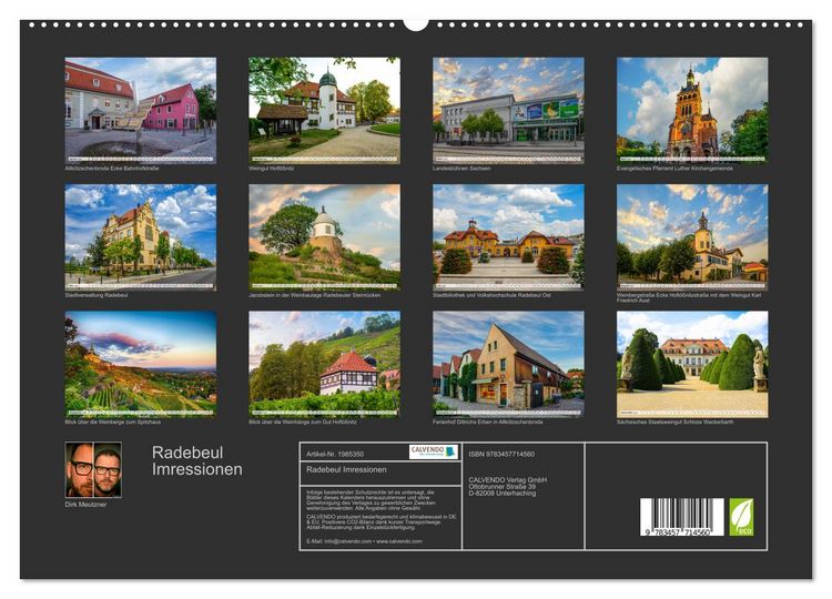 Produktbild: Radebeul Imressionen (hochwertiger Premium Wandkalender 2026 DIN A2 quer), Kunstdruck in Hochglanz