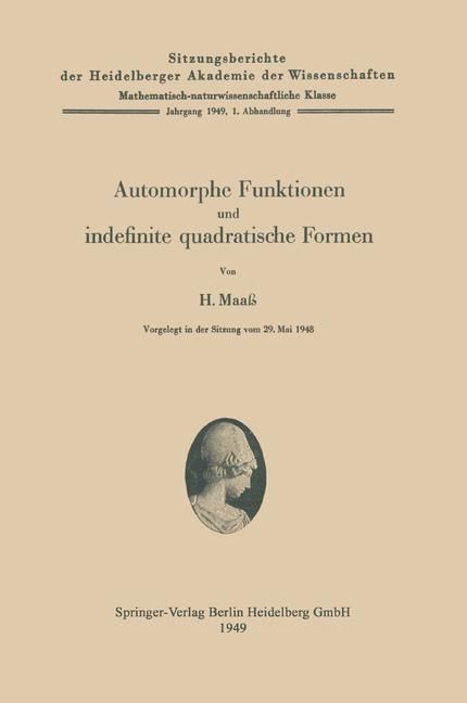Produktbild: Automorphe Funktionen und indefinite quadratische Formen