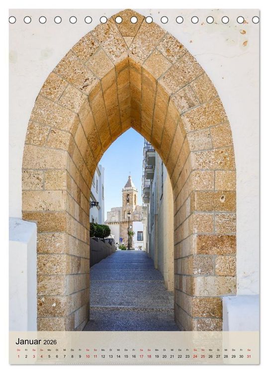 Produktbild: Rota &ndash; Andalusiens Schatz am Atlantik (Tischkalender 2026 DIN A5 hoch), CALVENDO Monatskalender