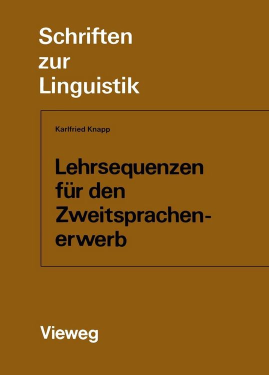 Produktbild: Lehrsequenzen f&uuml;r den Zweitsprachenerwerb