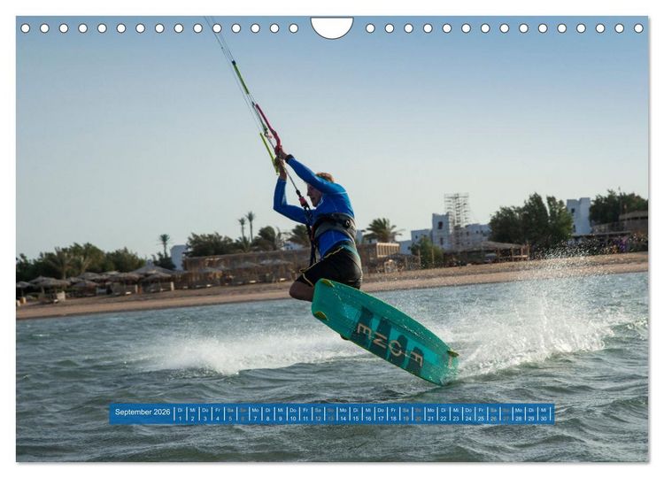 Produktbild: Kite Boarding El Gouna (Wandkalender 2026 DIN A4 quer), CALVENDO Monatskalender