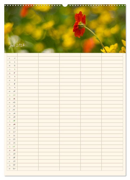 Produktbild: Mit Blick in den Garten (Wandkalender 2026 DIN A2 hoch), CALVENDO Monatskalender