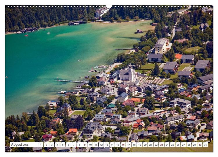 Produktbild: Der sch&ouml;ne Wolfgangsee im Salzkammergut (hochwertiger Premium Wandkalender 2026 DIN A2 quer), Kunstdruck in Hochglanz