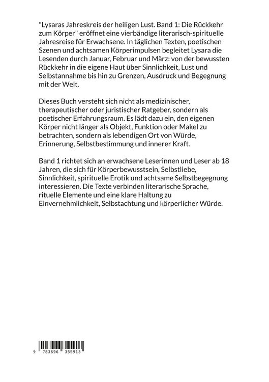 Produktbild: Lysaras Jahreskreis der heiligen Lust Band 1