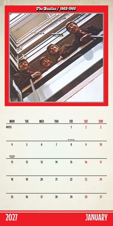Produktbild: The Beatles &ndash; Die Beatles 2027 &ndash; Wandkalender