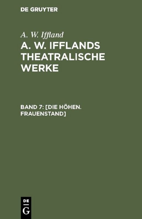 Produktbild: [Die H&ouml;hen. Frauenstand]