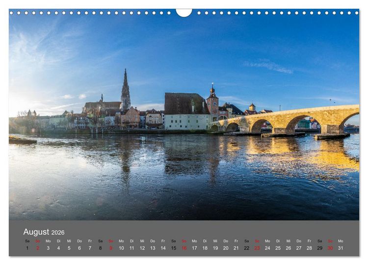 Produktbild: Regensburg - Stadtansichten (Wandkalender 2026 DIN A3 quer), CALVENDO Monatskalender