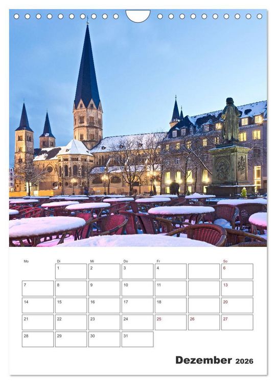 Produktbild: Beethovenstadt Bonn (Wandkalender 2026 DIN A4 hoch), CALVENDO Monatskalender