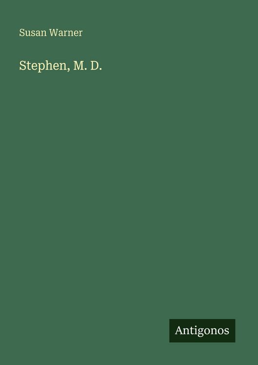 Produktbild: Stephen, M. D.