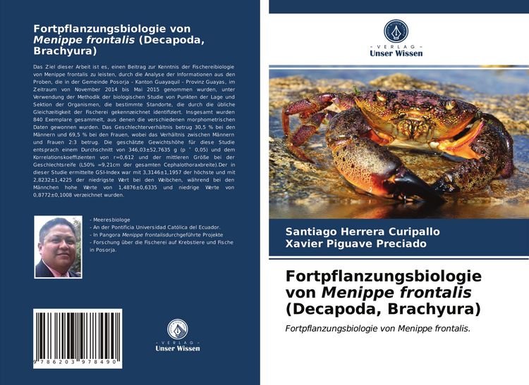 Produktbild: Fortpflanzungsbiologie von Menippe frontalis (Decapoda, Brachyura)