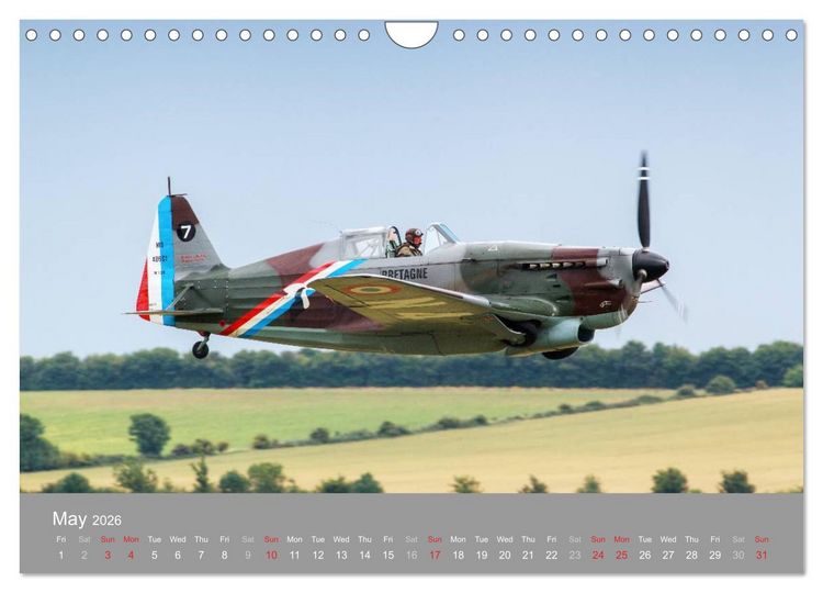 Produktbild: The Flying Legends (Wall Calendar 2026 DIN A4 landscape), CALVENDO 12 Month Wall Calendar