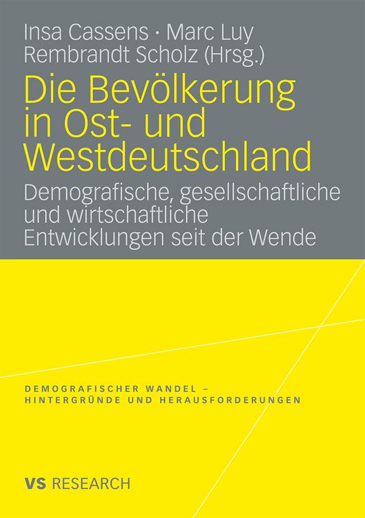 Produktbild: Die Bev&ouml;lkerung in Ost- und Westdeutschland