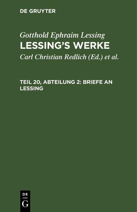 Produktbild: Briefe an Lessing