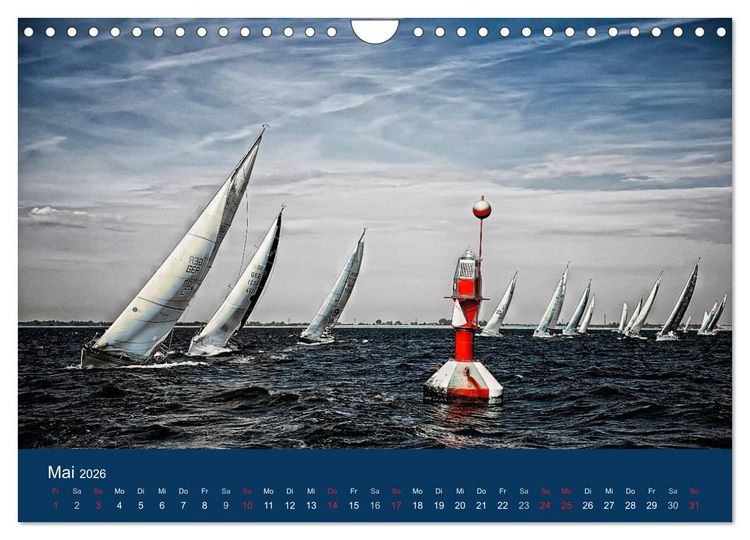 Produktbild: Segelregatta (Wandkalender 2026 DIN A4 quer), CALVENDO Monatskalender