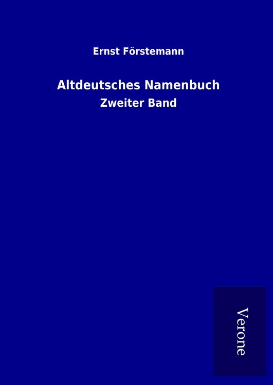 Produktbild: Altdeutsches Namenbuch