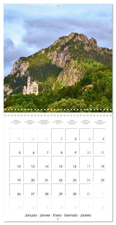 Produktbild: Les paysages d'Allemagne (Calendrier mural carr&eacute; 2026 30x30 cm) Calendrier double avec une page pour vos prises de notes