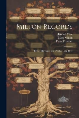 Produktbild: Milton Records: Births, Marriages and Deaths, 1662-1843