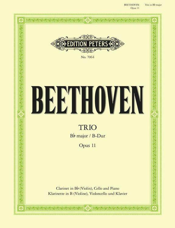 Produktbild: Trio in B flat major Op. 11