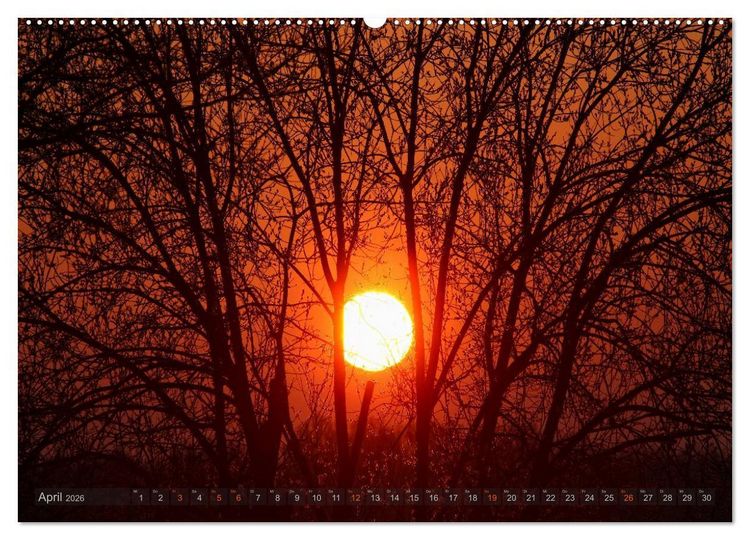 Produktbild: Zauberhafte Abendstimmung (hochwertiger Premium Wandkalender 2026 DIN A2 quer), Kunstdruck in Hochglanz