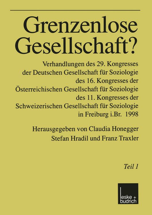 Produktbild: Grenzenlose Gesellschaft?