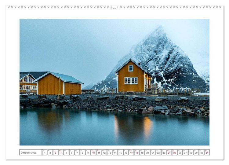 Produktbild: Geheimnisvolle Lofoten (Wandkalender 2026 DIN A2 quer), CALVENDO Monatskalender