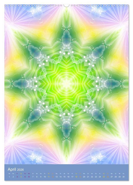 Produktbild: Lichtvolle Mandalas (Wandkalender 2026 DIN A2 hoch), CALVENDO Monatskalender