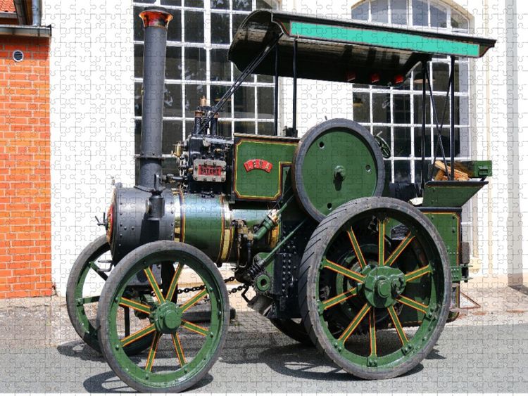 Produktbild: CALVENDO Puzzle Dampftraktor Lena von Wallis u. Steevens, Hampshire, GB, Fabriknummer 2811, Baujahr 1905, Gewicht 3 t. | 1000 Teile Lege-Gr&ouml;&szlig;e 64x48cm