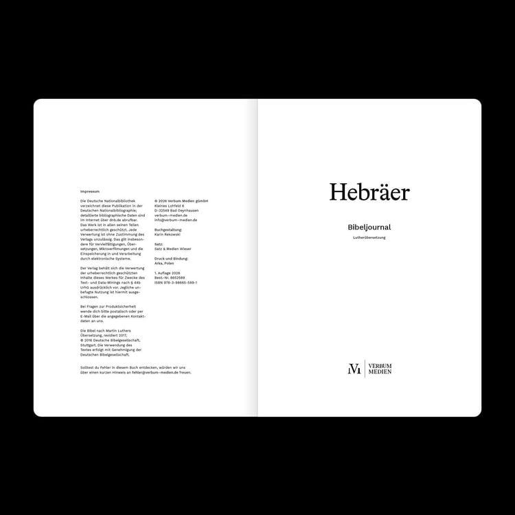 Produktbild: Hebr&auml;er (Bibeljournal)