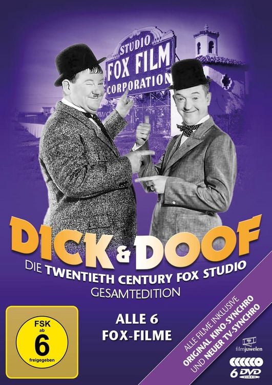 Produktbild: Dick und Doof - Die Fox-Studio-Gesamtedition (Alle 6 Fox-Filme) (Filmjuwelen) [6 DVDs]
