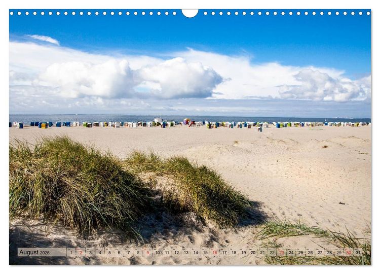 Produktbild: Norddeich Spaziergang vom Hafen bis zum Strand (Wandkalender 2026 DIN A3 quer), CALVENDO Monatskalender
