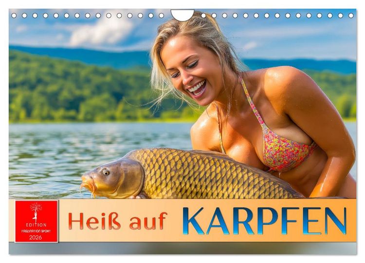 Produktbild: Hei&szlig; auf Karpfen (Wandkalender 2026 DIN A4 quer), CALVENDO Monatskalender