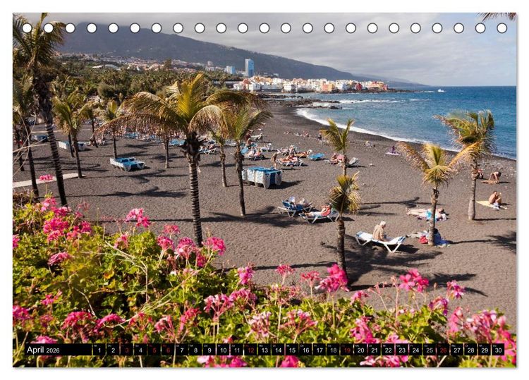 Produktbild: Kanarische Inseln - Teneriffa (Tischkalender 2026 DIN A5 quer), CALVENDO Monatskalender