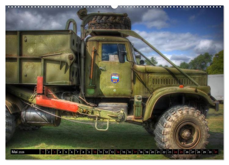 Produktbild: alte K&auml;mpfer- Milit&auml;rfahrzeuge des Ostblocks (hochwertiger Premium Wandkalender 2026 DIN A2 quer), Kunstdruck in Hochglanz
