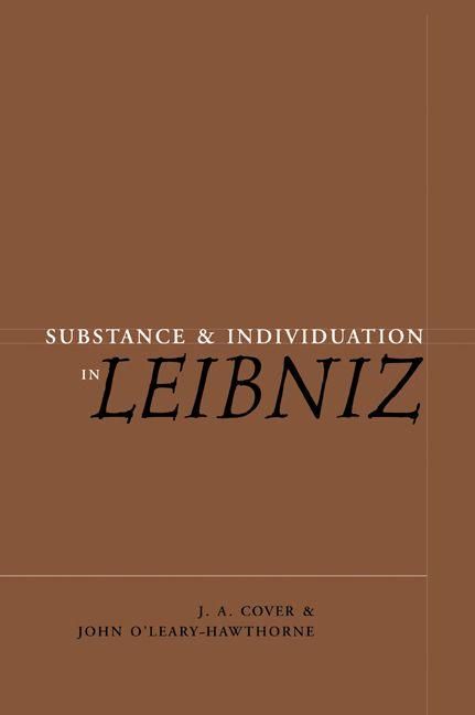 Produktbild: Substance and Individuation in Leibniz