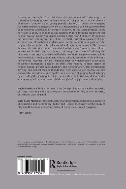 Produktbild: Creating Religious Childhoods in Anglo-World and British Colonial Contexts, 1800-1950