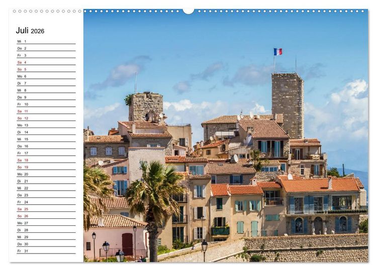 Produktbild: ANTIBES Idyllische Impressionen (Wandkalender 2026 DIN A2 quer), CALVENDO Monatskalender
