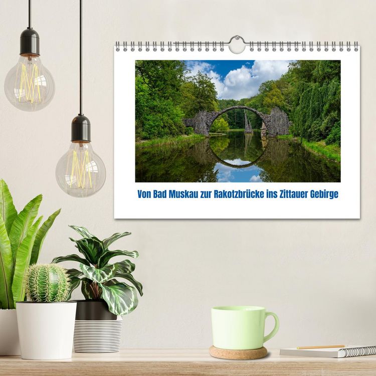 Produktbild: Von Bad Muskau zur Rakotzbr&uuml;cke ins Zittauer Gebirge (Wandkalender 2026 DIN A4 quer), CALVENDO Monatskalender