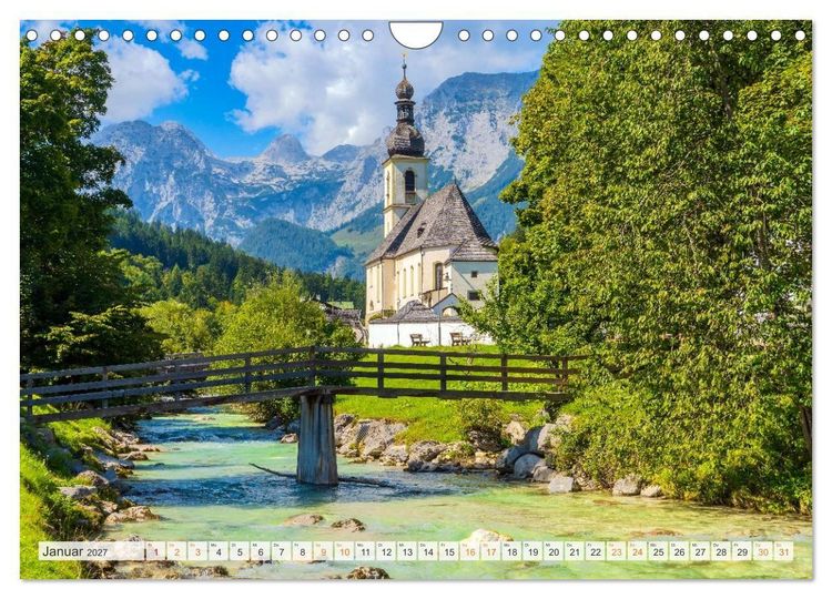 Produktbild: Berchtesgadener Land - Welt der Berge und Seen (Wandkalender 2027 DIN A4 quer), CALVENDO Monatskalender