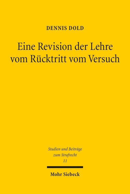 Produktbild: Eine Revision der Lehre vom R&uuml;cktritt vom Versuch