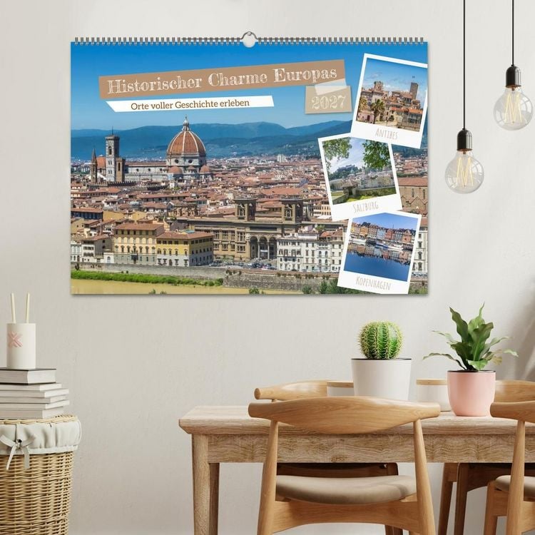 Produktbild: Historischer Charme Europas (Wandkalender 2027 DIN A2 quer), CALVENDO Monatskalender
