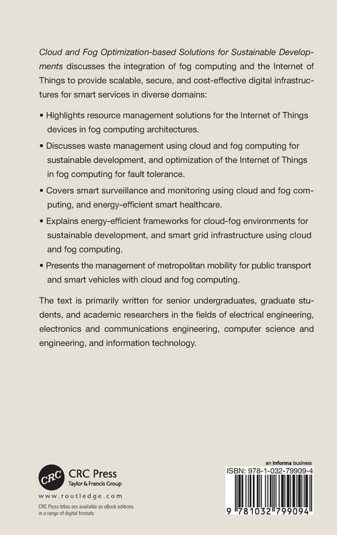 Produktbild: Cloud and Fog Optimization-based Solutions for Sustainable Developments