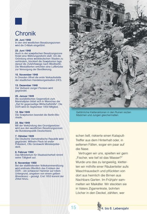 Produktbild: Aufgewachsen in der DDR - Wir vom Jahrgang 1945 - Kindheit und Jugend