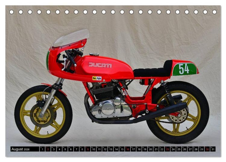 Produktbild: Ducati 500 Sport Desmo (Tischkalender 2026 DIN A5 quer), CALVENDO Monatskalender