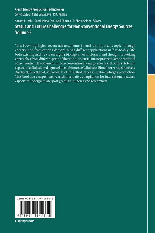 Produktbild: Status and Future Challenges for Non-conventional Energy Sources Volume 2