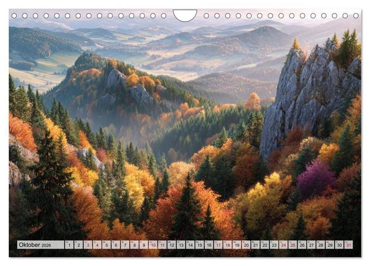 Produktbild: Die Sprache der Gipfel (Wandkalender 2026 DIN A4 quer), CALVENDO Monatskalender